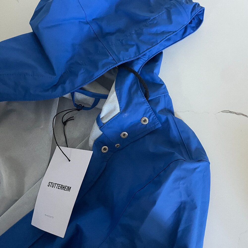 Stutterheim Raincoat (Blue, XS)